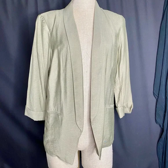 NWT Lauren Conrad Blazer Sage Green - Picture 2 of 13